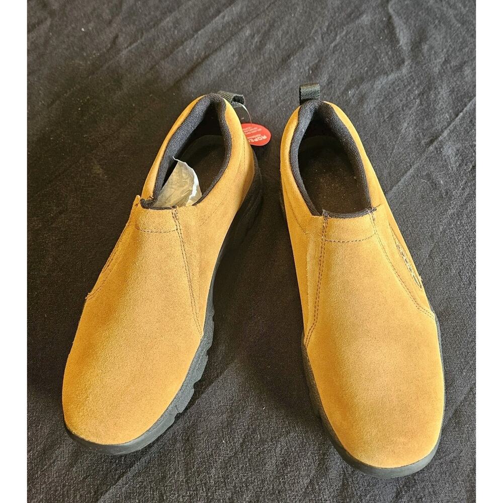 NWT Men's Peformance Timeless Ropers Slip On Mens Tan Leather Shoes Comfort